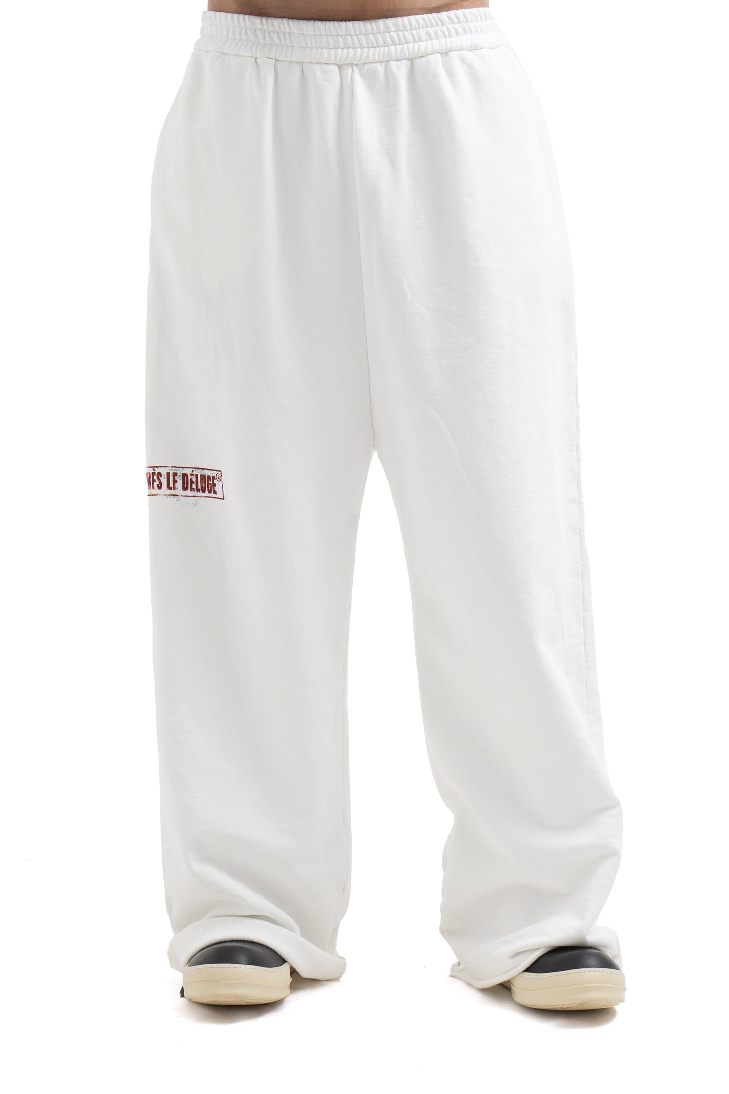White Stamp Sweatpants