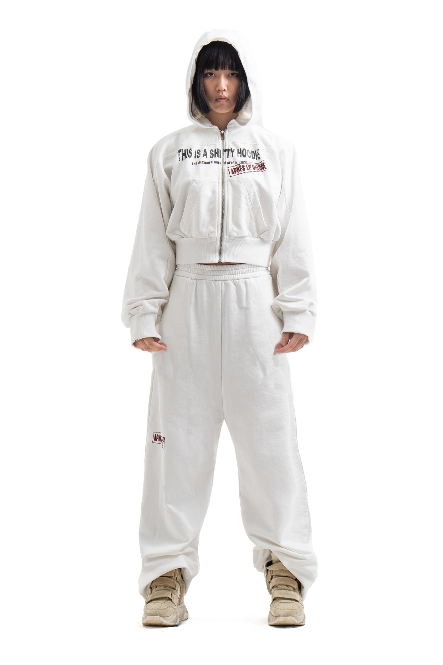 White Stamp Sweatpants