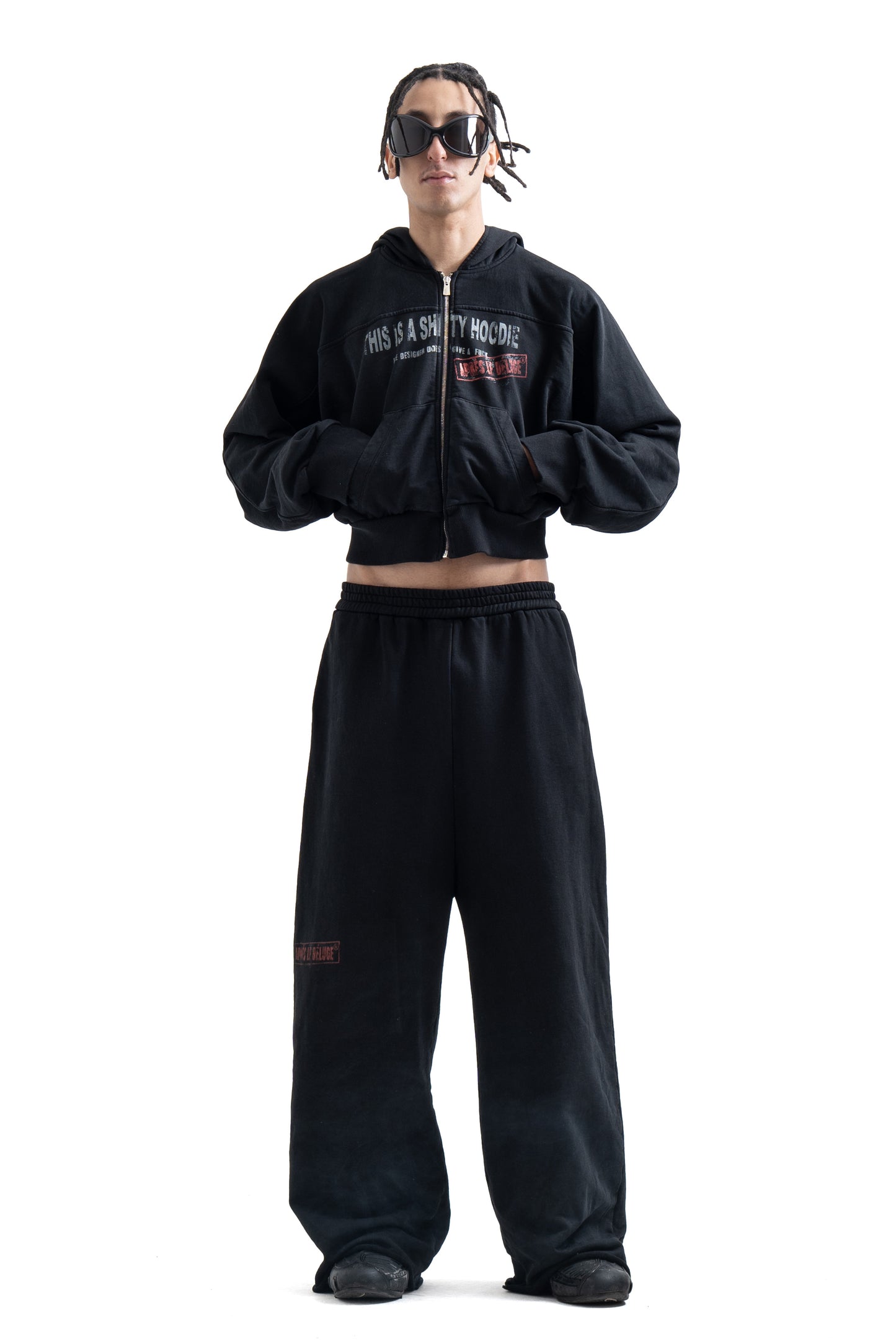 Black Stamp Sweatpants