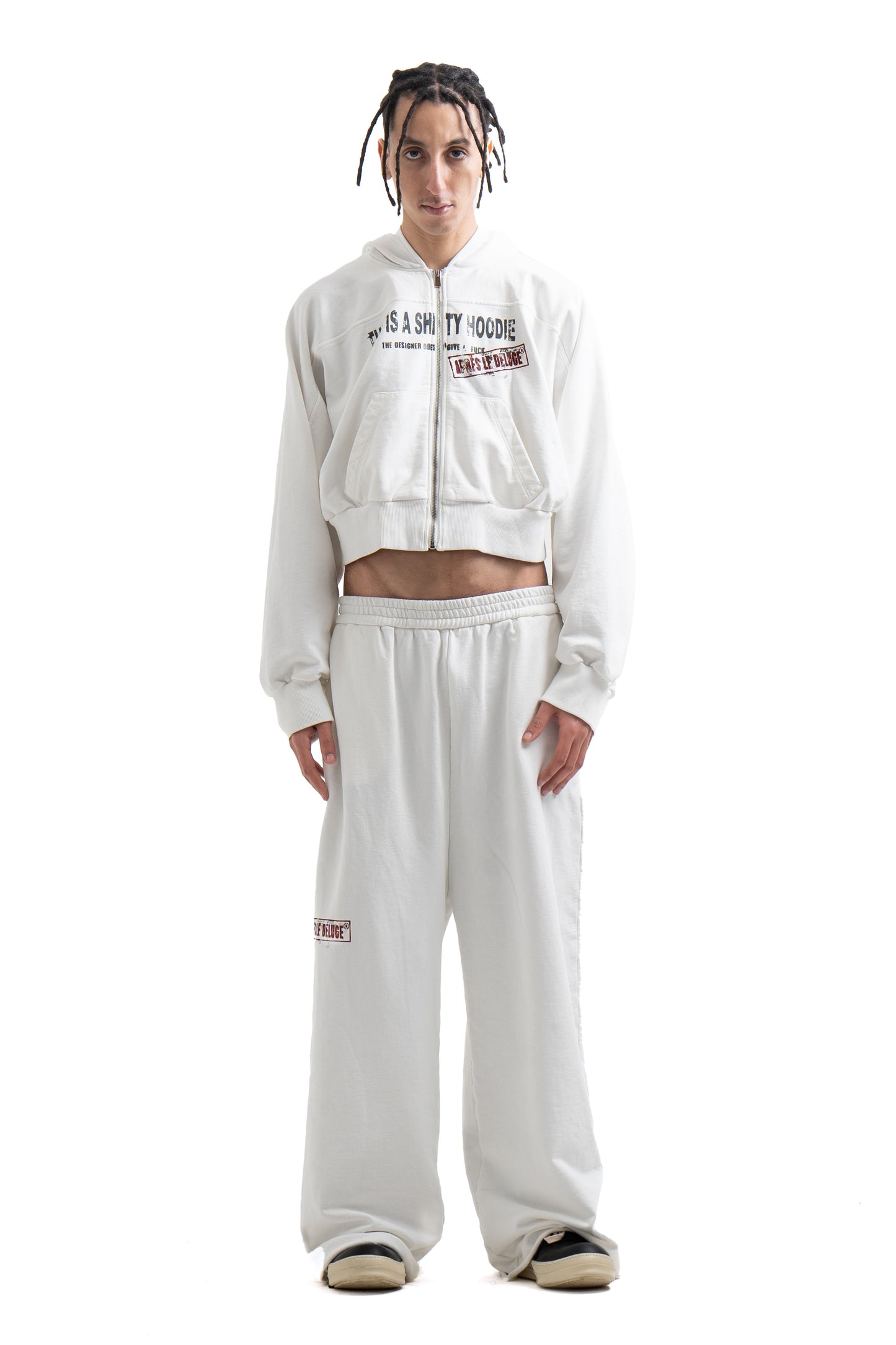 White Stamp Sweatpants