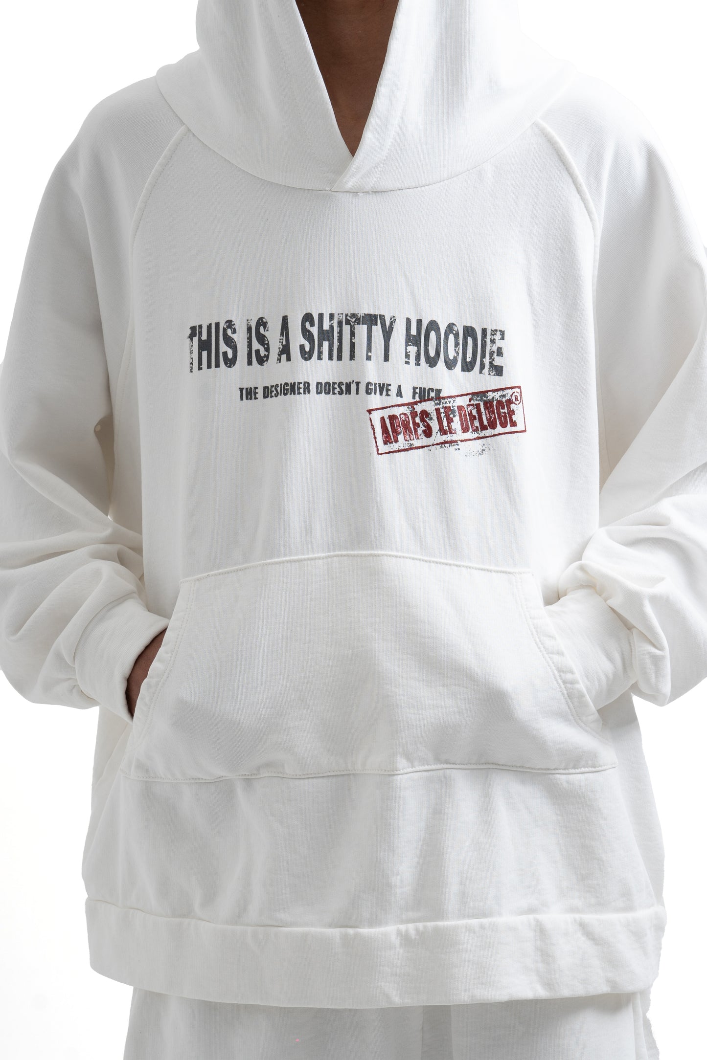 White IDGAF Hoodie