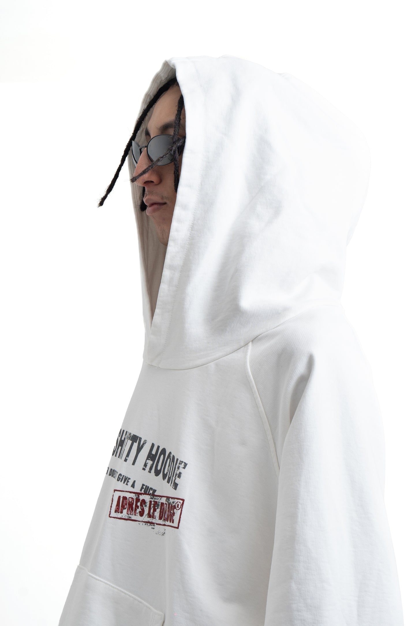 White IDGAF Hoodie