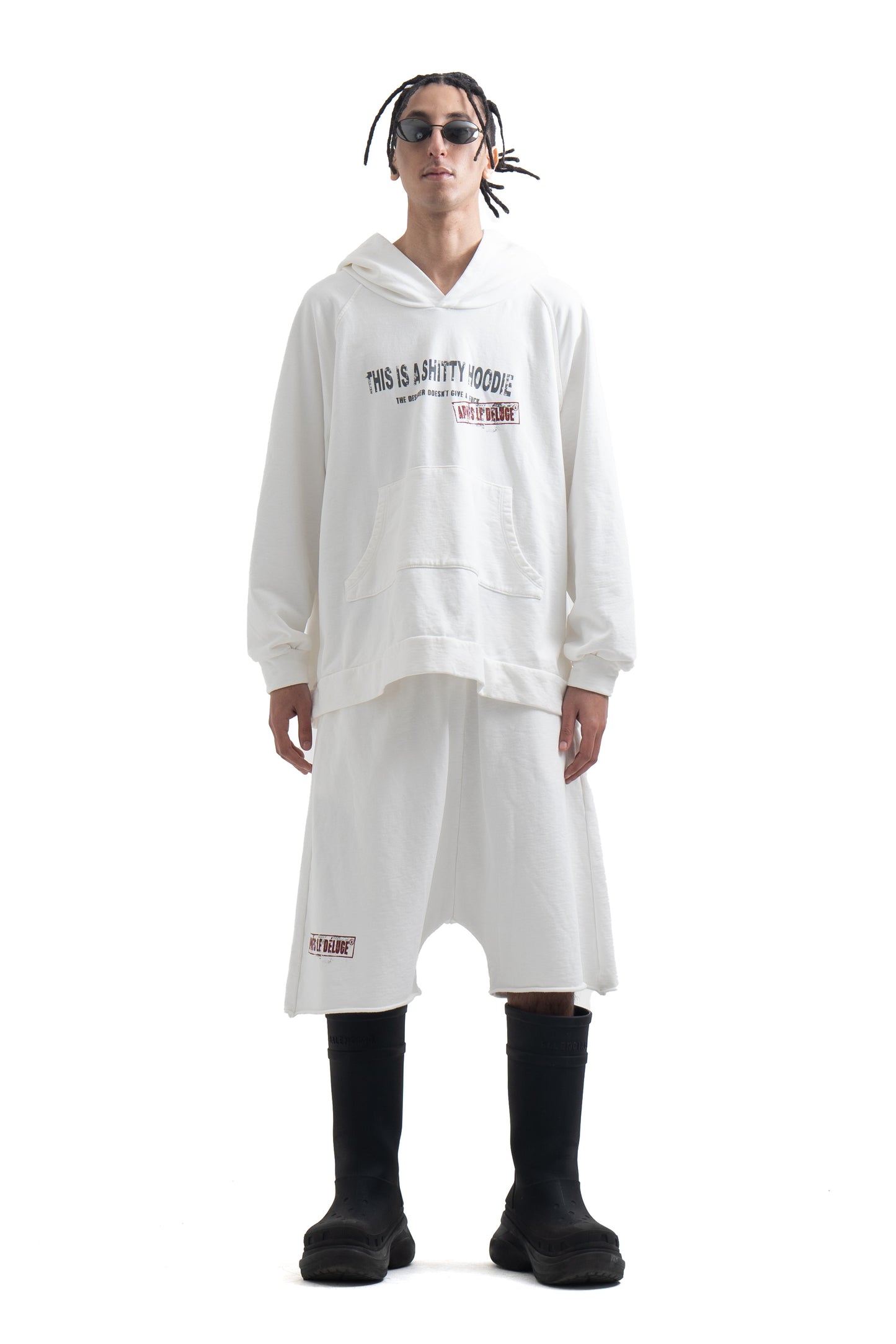 White IDGAF Hoodie