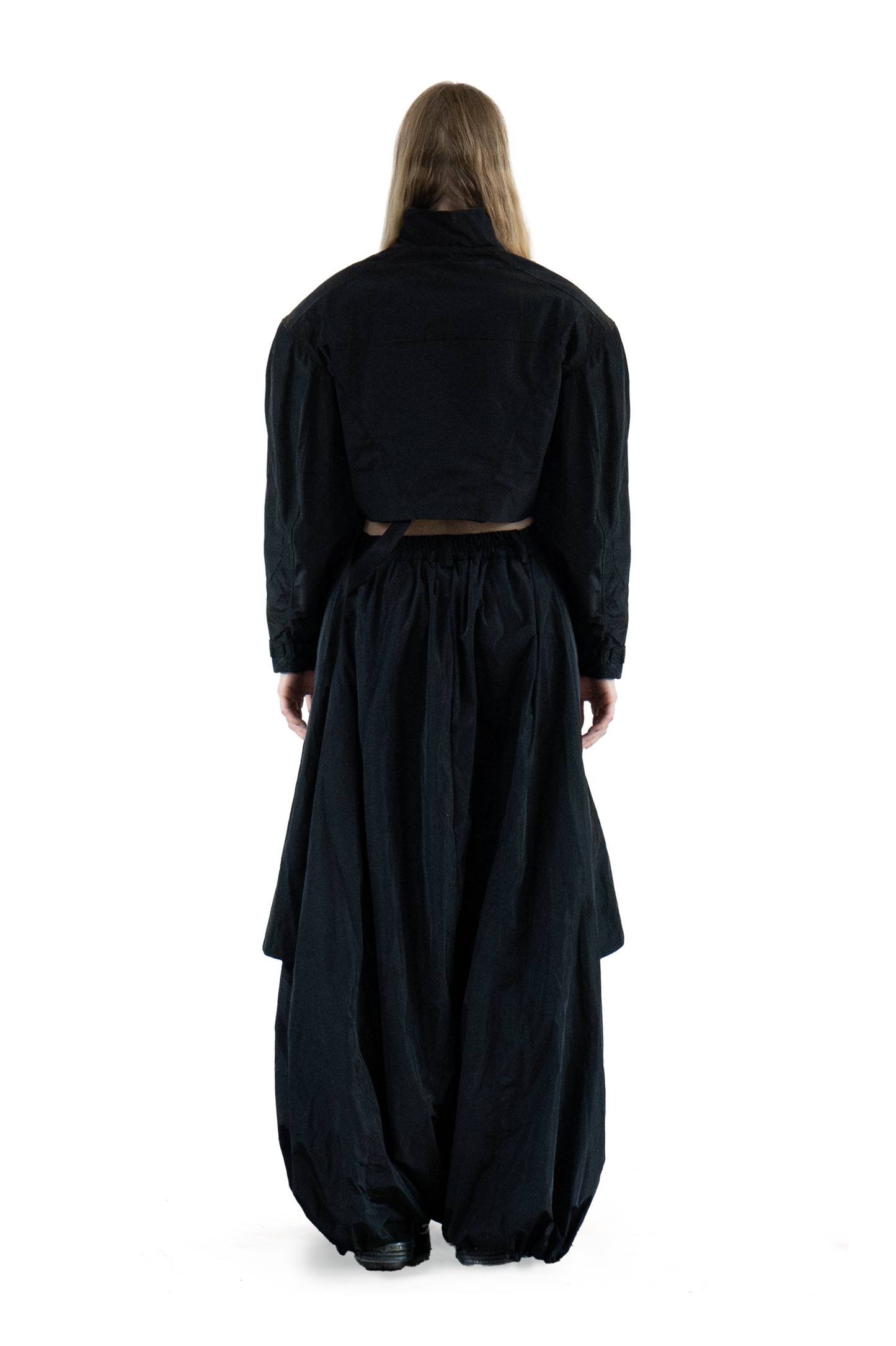 Cropped nylon Jacket