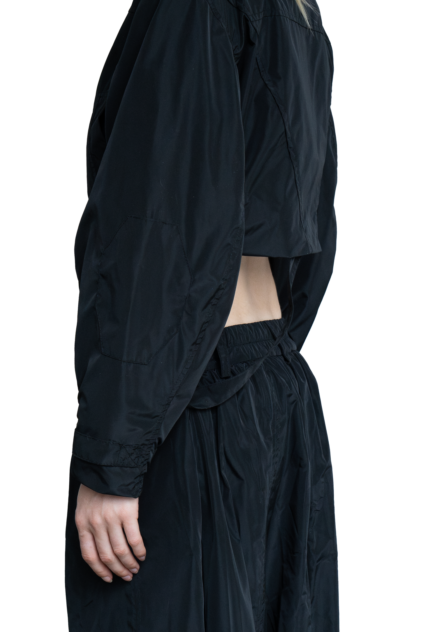 Cropped nylon Jacket