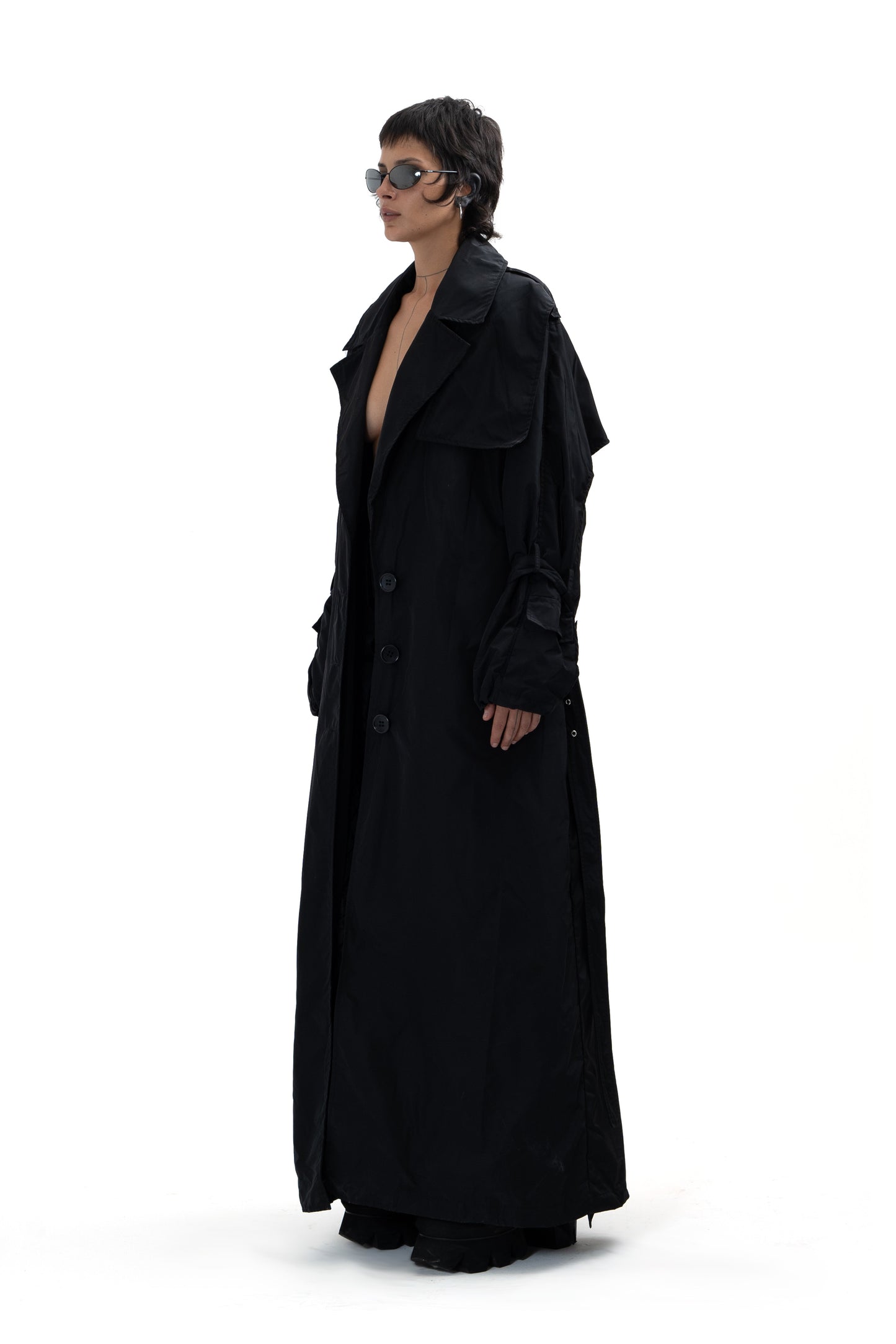 Trench oversize nylon