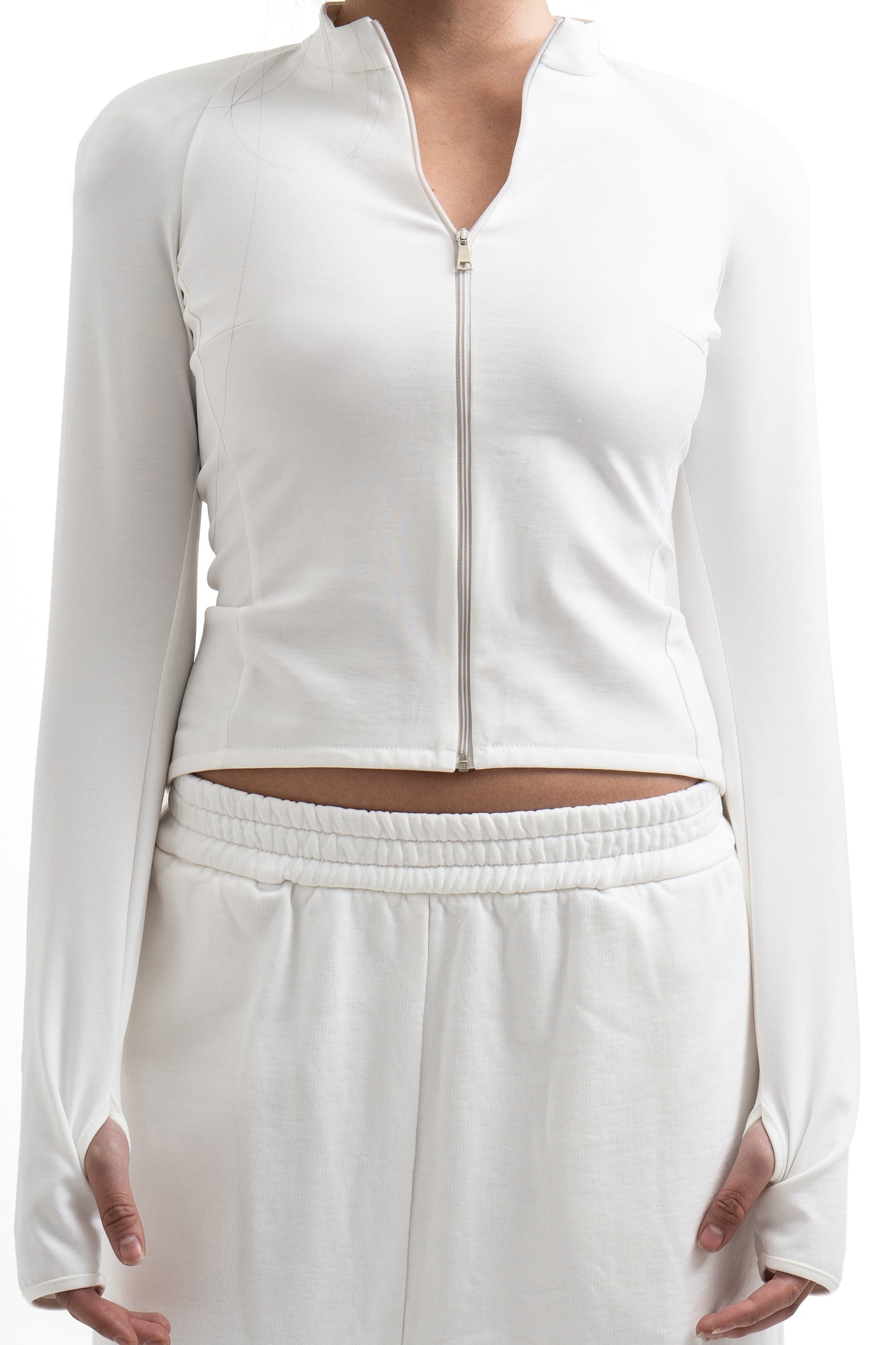 White Long Sleeve Top