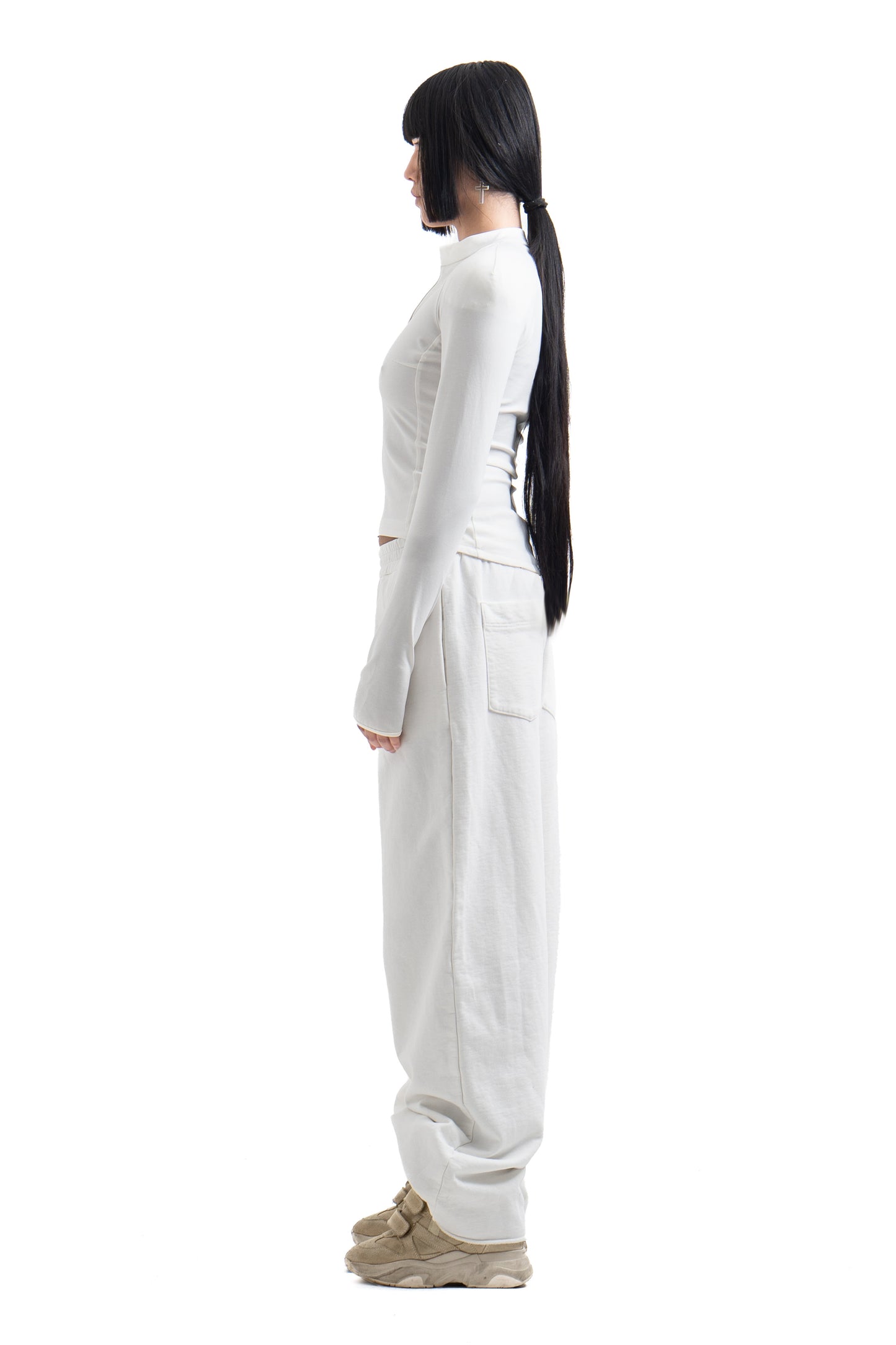 White Long Sleeve Top